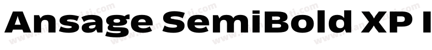 Ansage SemiBold XP Italic字体转换